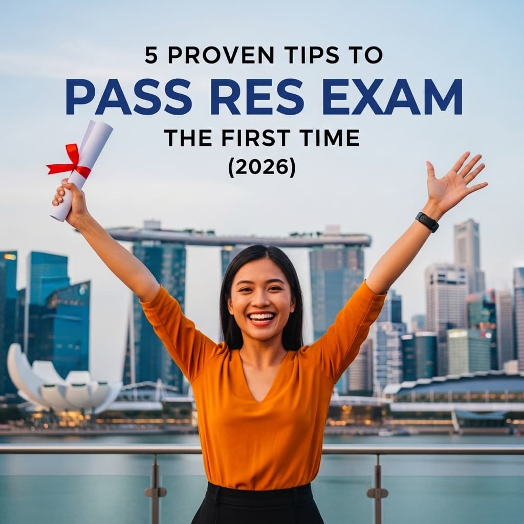 5 proven tips to pass the RES exam in Singapore on your first attempt