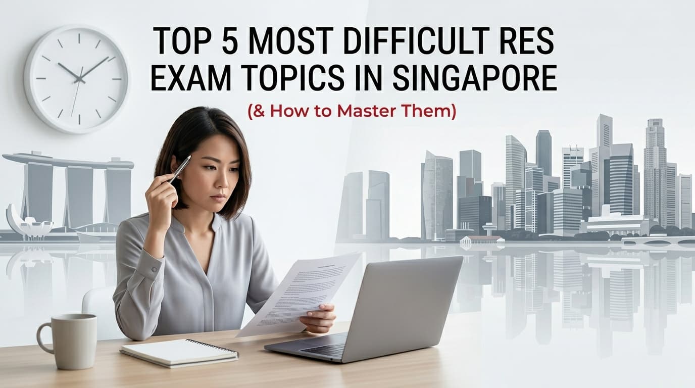 The five toughest topics in the Singapore RES exam